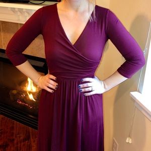 Maroon Wrap dress
